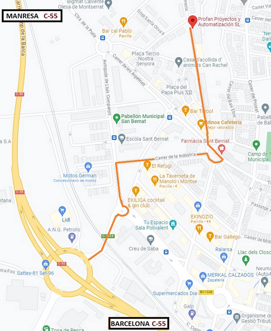 maps Como llegar a profan